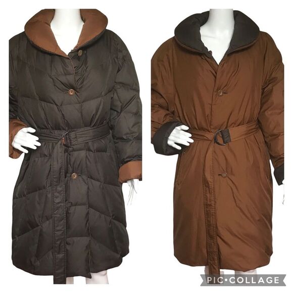 Vintage Schneiders Salzburg Coat Reversible Down Filled Sz 10 - Picture 16 of 16